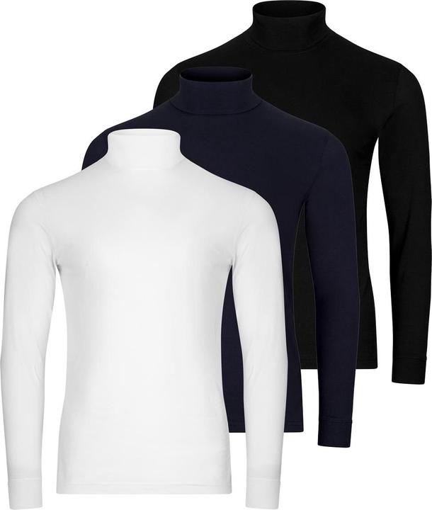 Produktbild Ragman 3er Pack Basic Rollkragenshirt (L)