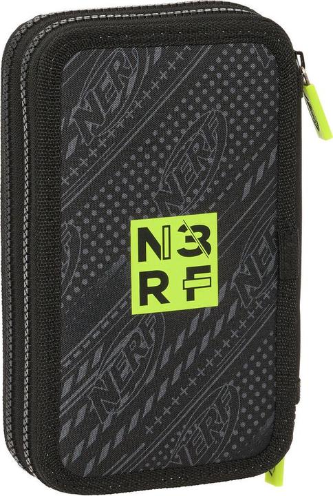 Produktbild Nerf Doppel-Federtasche Get Ready Schwarz 12.5 X 19.5 X 4 Cm (28 Stücke)