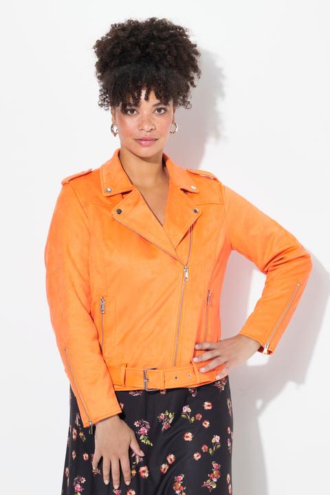 Produktbild Miamoda Bikerjacke, Veloursleder-Optik, Revrskragen (46)