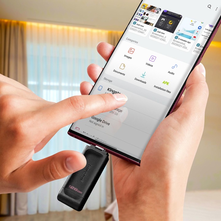 Image du produit Kingston DataTraveler 70 (128 Go, USB-C, USB 3.2)