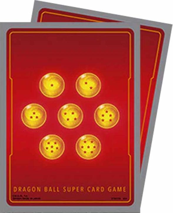 Actual product image Konami Fusion World Offical Card Sleeves Set 02 - Red Dragon Balls - Dragonball Super Card Game