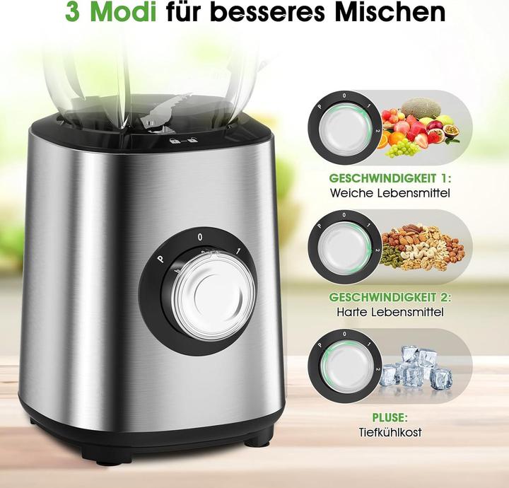 Produktbild Oqcsuat Standmixer mit Pulsfunktion (700 W)
