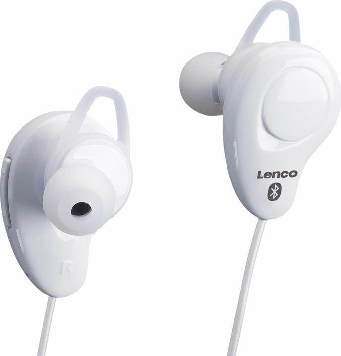 Produktbild Lenco EPB-015 im Ohr Binaural Bluetooth Weiss Mobiles Headset (4 h, Kabellos)
