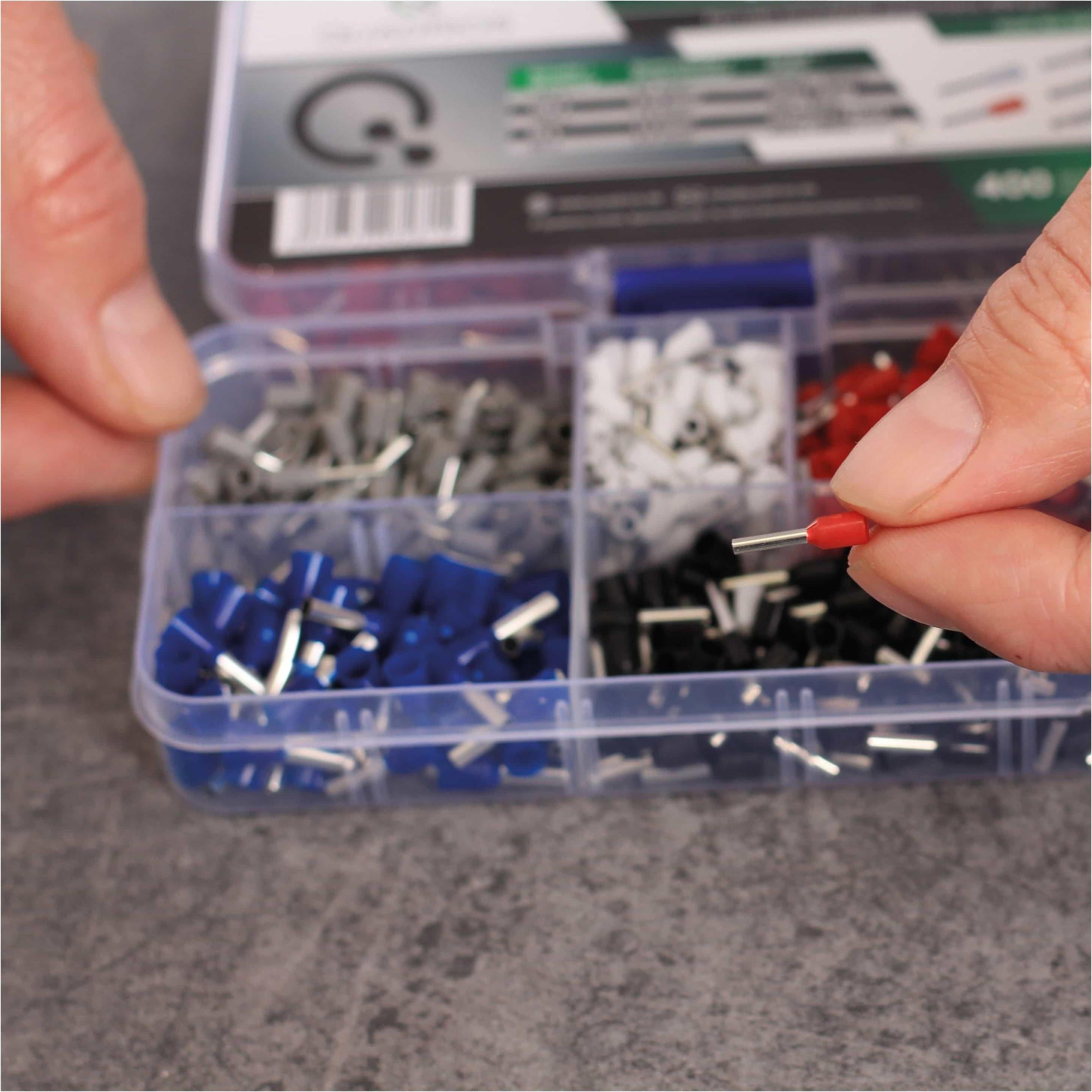 Thumbnail - Quadrios, Kabelverbindung, 22C482 Aderendhülsen-Sortiment Teilisoliert 400 St.