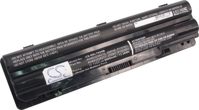 Produktbild NoName Laptop battery 08PGNG et. al for DELL, 11.1V, 6600mAh (6600 mAh)