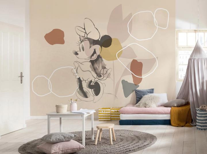 Productafbeelding Komar Vliesbehang Into Adventure Minnie Soft Shapes 7-panel 350 x 280 cm (350 x 280 cm)