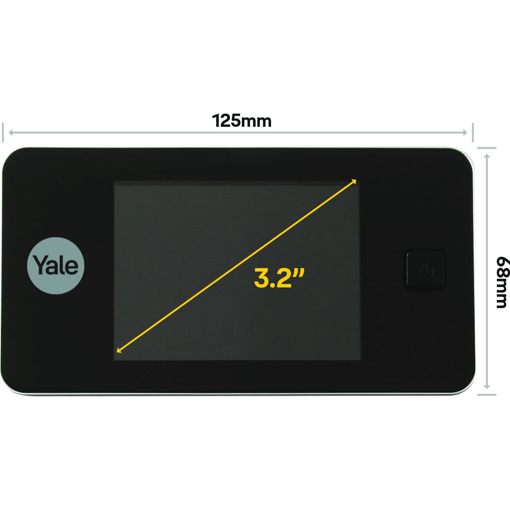 Thumbnail - Yale, Türspion, 500 - Black Elektroniczny wizjer drzwiowy (Digital)