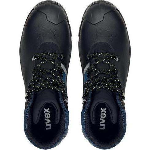 Thumbnail - Uvex Safety, Sicherheitsschuhe, 6513235 Sicherheitsstiefel S3 Schuhgrösse (EU): 35 Schwarz, Blau 1 Paar (S3, 35)