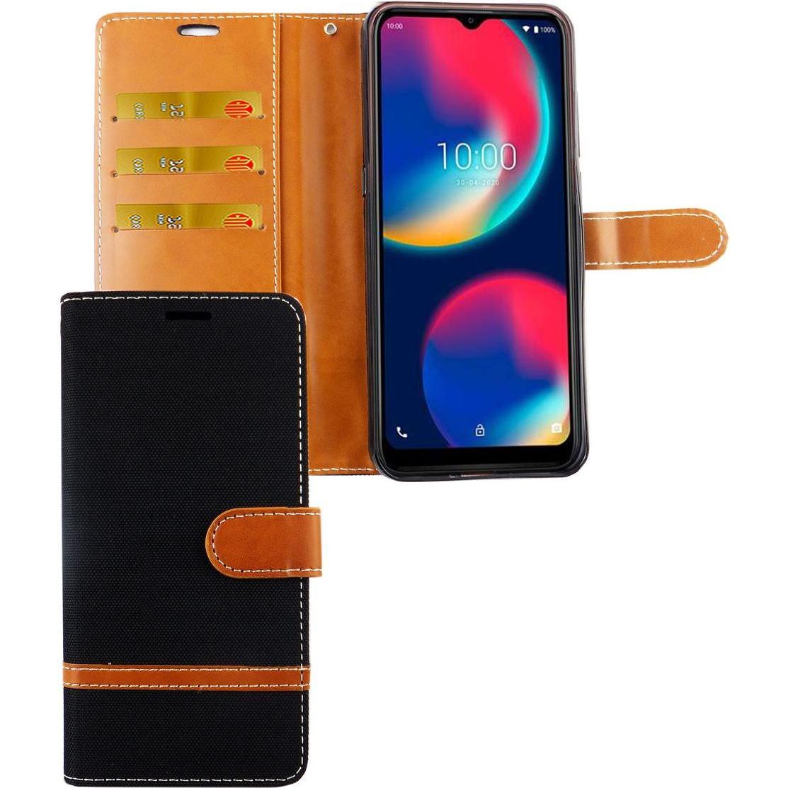 König Design Hülle Handy Schutz für Wiko View 4 Case Cover Tasche Wallet Etui Handyhülle Neu (Wiko View 4), Smartphone H...
