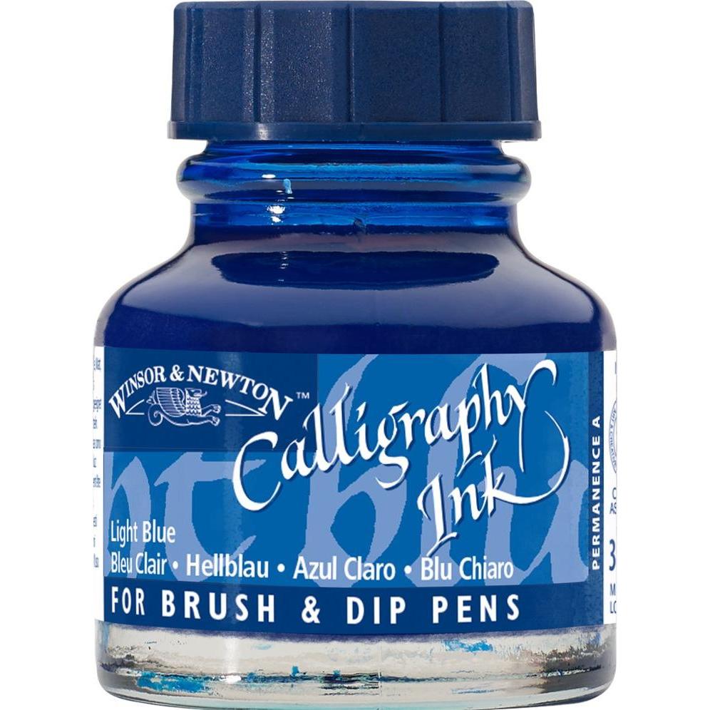 Winsor & Newton, Ersatzpatrone, Tinte Calligraphy Ink light (Tintenfass, Blau)