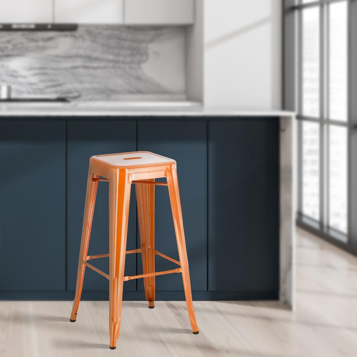 Actual product image CLP Joshua bar stool, orange