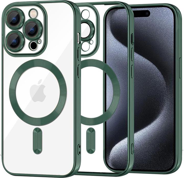 Produktbild Techsuit - Luxury Crystal MagSafe - iPhone 15 Pro - Deep Green (Apple iPhone 15 Pro)