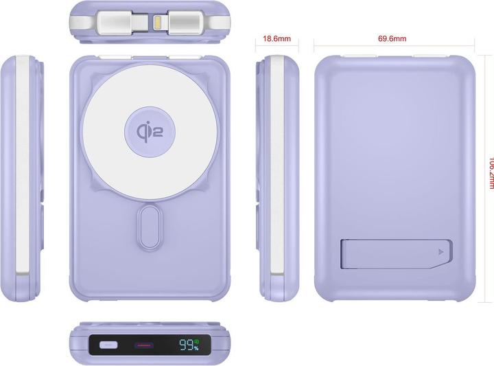 Actual product image Mojogear NovaMag All-in-One Power Bank (20 W, 37 Wh)