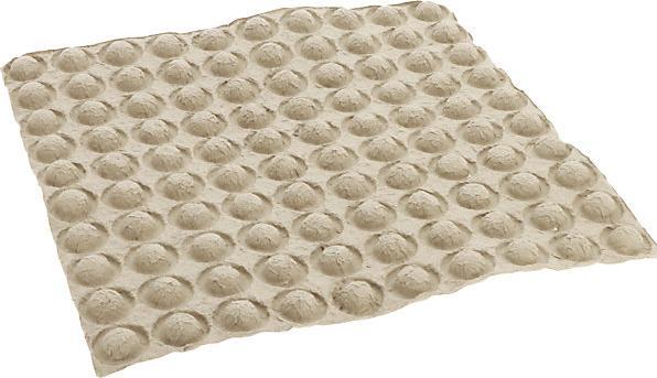 Actual product image Terra Moulded pulp tray, light, LxW 380 x 380 mm, height 15 mm, 20+ items. (1 pcs.)