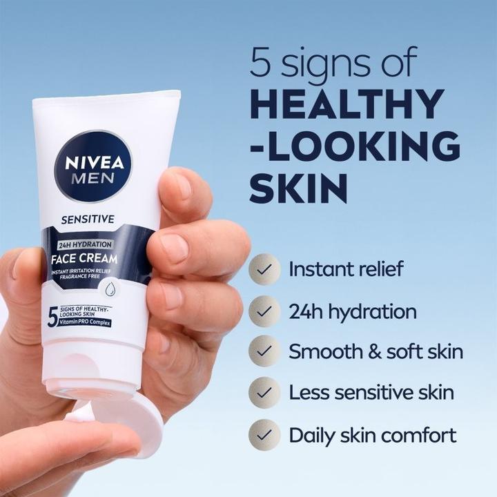 Immagine prodotto NIVEA Crema idratante per uomini Sensitive (Crema viso) 75 ml (75 ml)