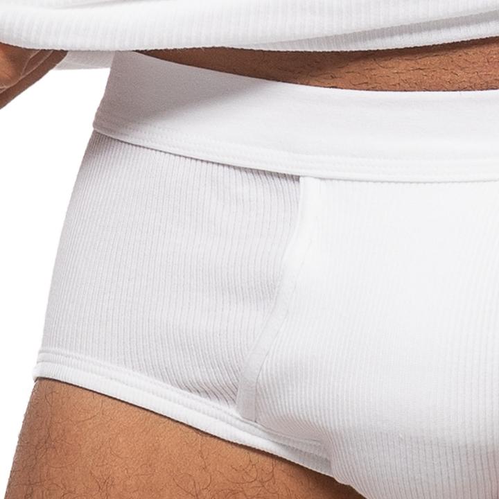 Immagine prodotto Ammann Confezione da 4 slip / mutande a doppia costina in cotone biologico (M, confezione da 4)
