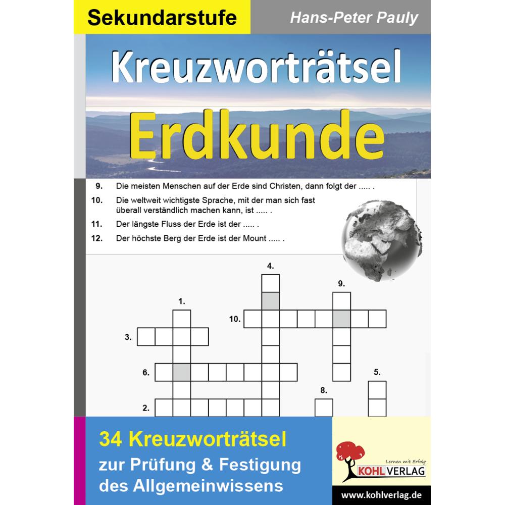 Kreuzworträtsel Erdkunde, Schulbücher von Hans-Peter Pauly