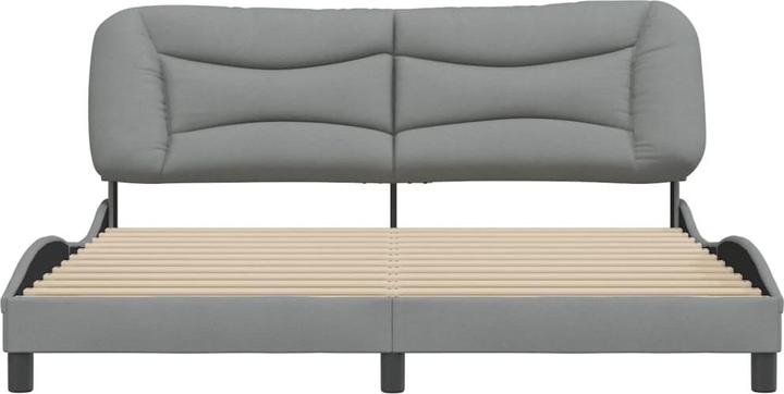 Image du produit VidaXL Cadre de lit avec tête de lit en tissu (180 x 200 cm)