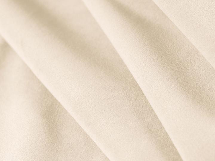 Actual product image Micadoni Velvet Storage Bed With Headboard, "Ovalo", Ivory, 234x270x96 Made in Europe (180 x 200 cm)