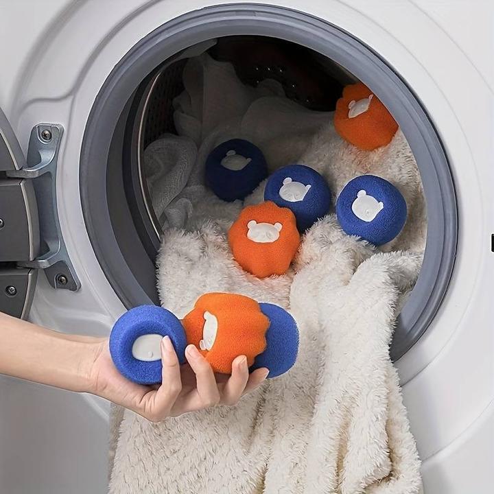 Actual product image Esmée Wiederverwendbarer Fussel Ball Tierhaarentferner für Waschmaschine / Trockner 3er Set