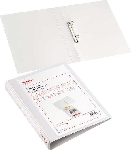 Immagine prodotto Kolma Raccoglitore ad anelli Vario light A4 2 anelli altezza di riempimento 2 cm bianco (A4, 39 mm, 1 pz.)