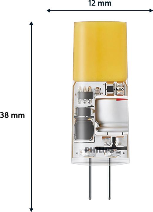 Actual product image Philips transparent (G4, 2.40 W, 300 lm, 1 x, E)