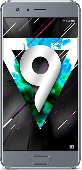 Honor 9 (64 GB, Glacier Grey, 5.15", Hybrid Dual SIM, 12 Mpx, 4G)