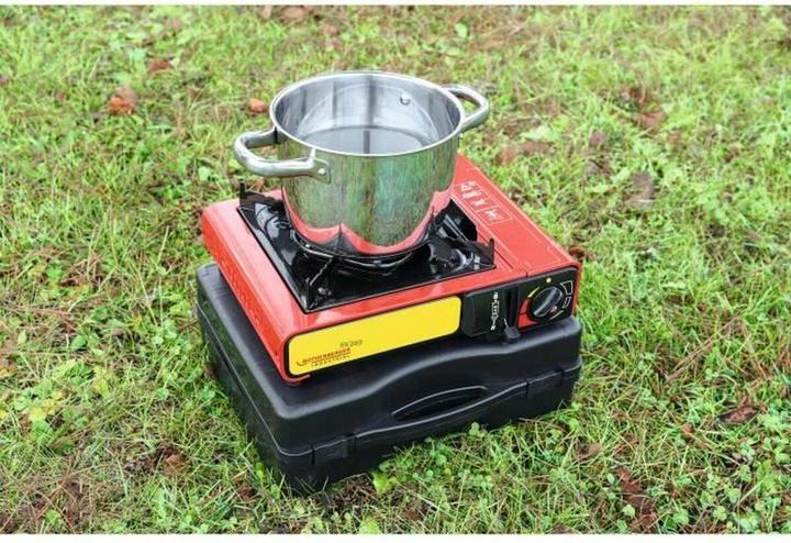 Image du produit Rothenberger Industrial Gas Camping Cooker Gourmet Piezo RS 220 1500003730 Acier inoxydable