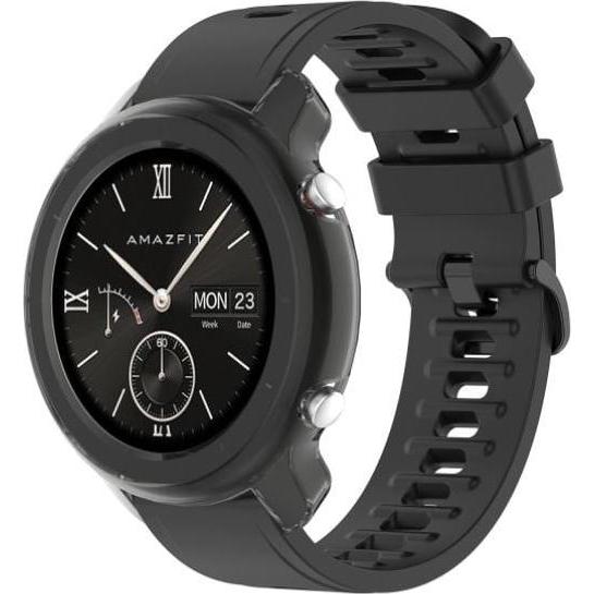 Thumbnail - Strap-it TPU-Hülle (Silikon), Uhrenarmband, Schwarz