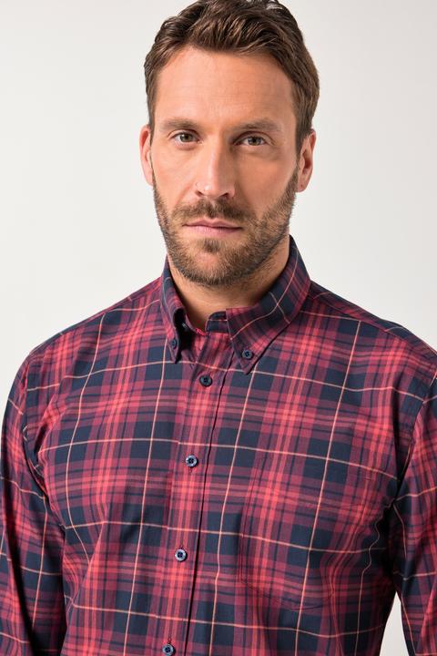 Produktbild JP1880 Karohemd, Langarm, Buttondown-Kragen, Modern Fit (XXL)