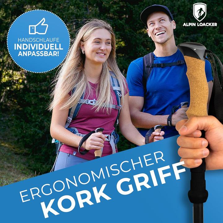 Produktbild Alpin Loacker Faltbare Wanderstöcke (100 - 120 cm)