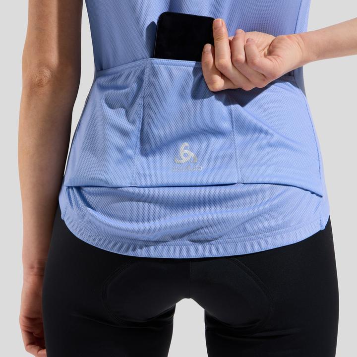 Produktbild Odlo T-shirt s/u collar s/s full zip ESSENTIAL PRINT (L)