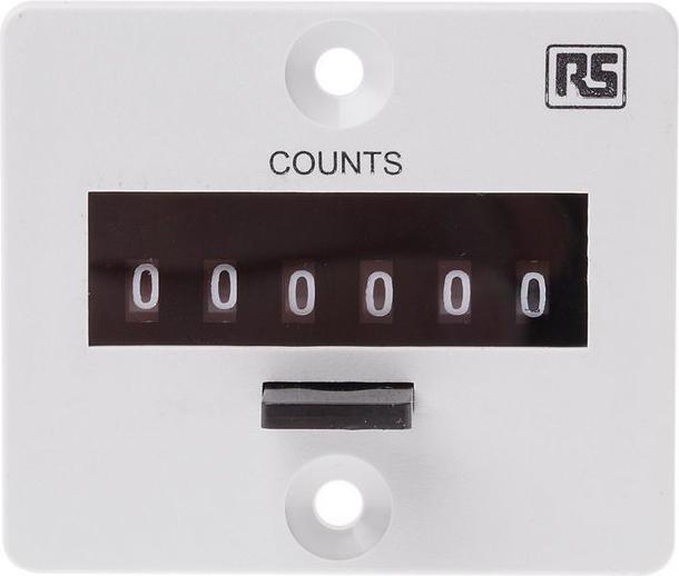 Produktbild RS PRO Electromech Impulse Counter 56x48mm 24V