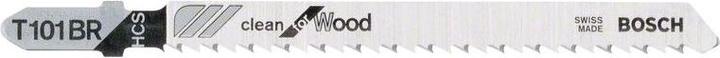 Produktbild Bosch Professional Zubehör Stichsägeblatt T 101 BR Clean for Wood, 25er-Pack