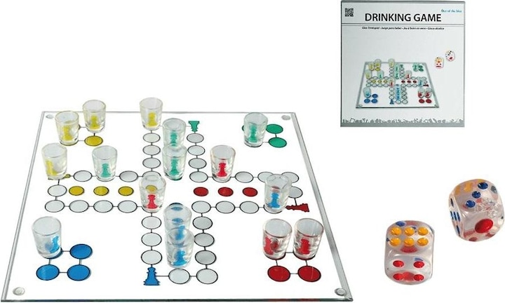 Produktbild Out of the blue Trinkspiel Eile mit Weile - Mensch ärgere dich nicht mit 16 Gläsern by