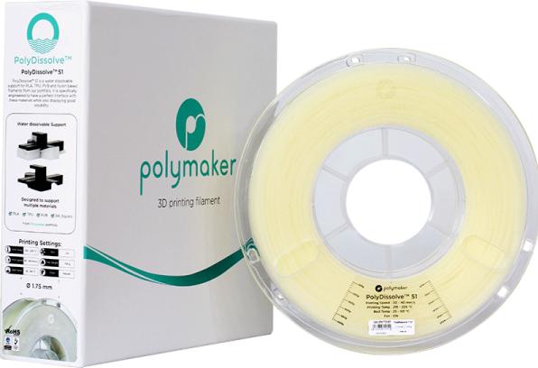 Produktbild Polymaker 70181 Filament 1.75 mm 750 g Natur PolyDissolve 1 St. (PolySupport, 1.75 mm, 750 g, Transparent)