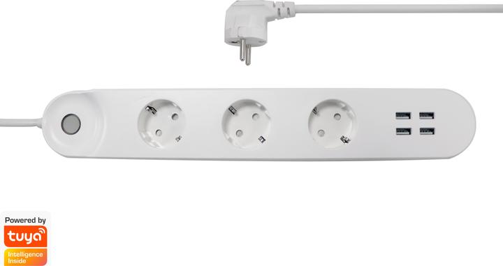 Produktbild Denver SHP-300U Smart Power-Steckdosenleiste (3x, CEE 7/5)