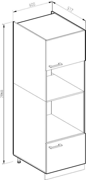 Image du produit Vicco Küchenmöbel R-Line (60 x 57.5 x 207 cm)