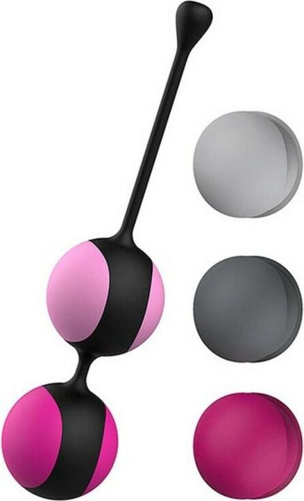 Actual product image Liebe Kewos" Black/Cerise, Kegel Workout System, Ball Set of Four Love Balls