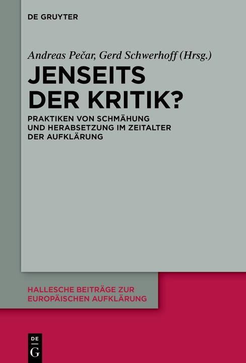 Actual product image Jenseits der Kritik? (German, Andreas Pe¿ar, Gerd Schwerhoff, 2025)