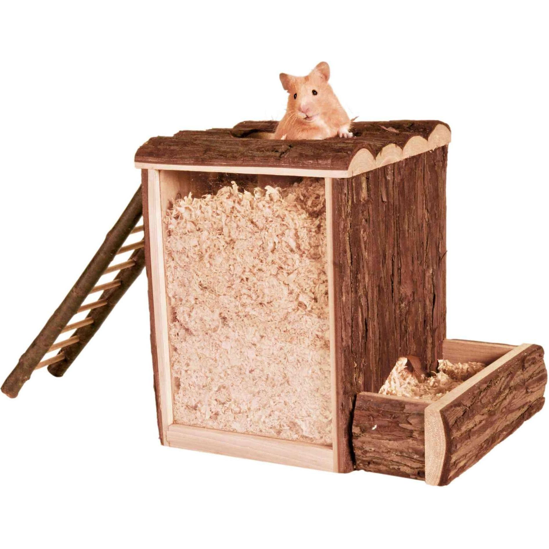 Trixie Spiel- & Buddelturm für Hamster 25.5x20x24.5cm, Kleintierstalleinrichtung