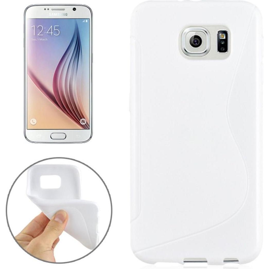 Thumbnail - König Design Handyhülle TPU Schutzhülle für Samsung Galaxy S6 SM G920F Weiss (Samsung Galaxy S6), Smartphone Hülle, Weis...