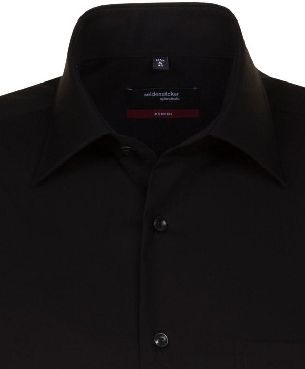 Immagine prodotto Seidensticker Camicia 1/2 Regular Kent non stirata nera (L)