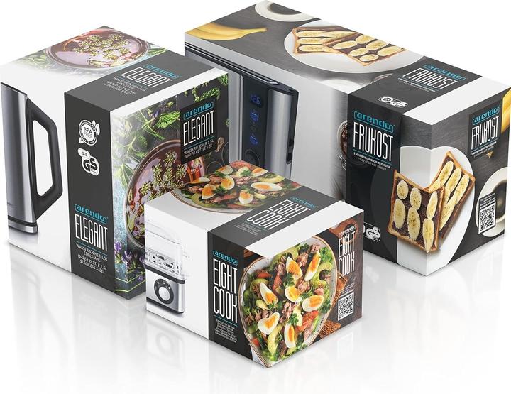 Produktbild Arendo Edelstahl Wasserkocher 1,5 Liter (1.50 l)