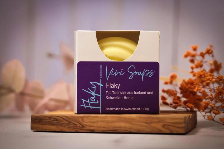 Actual product image Vivi Soaps Flaky Iceland Sea Salt Soap (Hard soap)