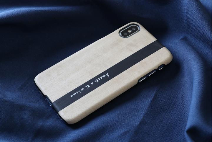 Actual product image Man&Wood SmartPhone case iPhone X/XS diario black (Apple iPhone X, Apple iPhone XS)