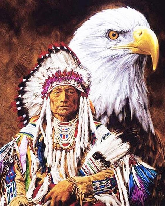 Produktbild NoName Diamond Painting Indianer