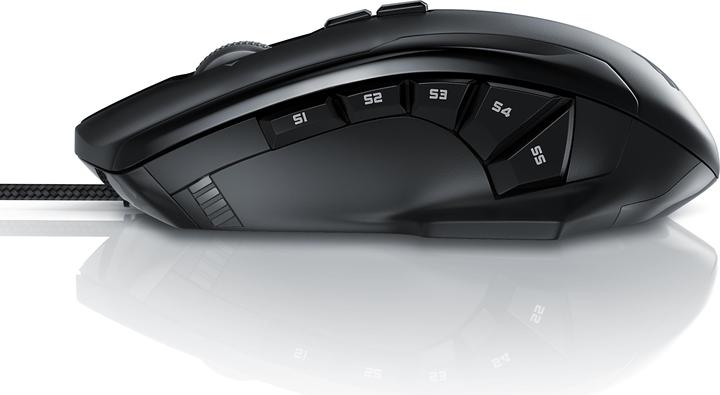 Image du produit Titanwolf Souris laser de jeu avec 12 boutons programmables | Souris avec 10800 dpi | Taux d'interrogation (Filaire)