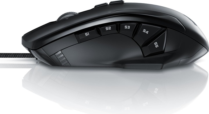 Produktbild Titanwolf Gaming Laser Mouse mit 12 programmierbare Tasten | Maus mit 10800 dpi | Polling-Rate bis 1000Hz (Kabelgebunden)