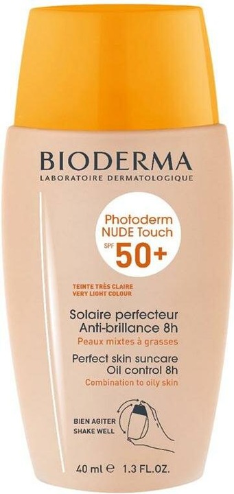 Immagine prodotto Bioderma Photoderm Nude Touch Mineral SPF50+ claire (Crema solare viso, SPF 50, 40 ml)